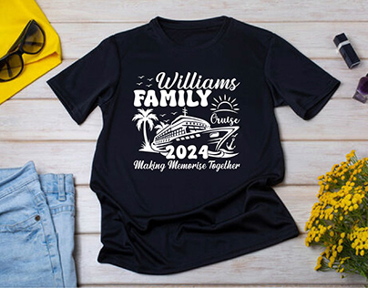 Family Vacation T-Shirt Design
