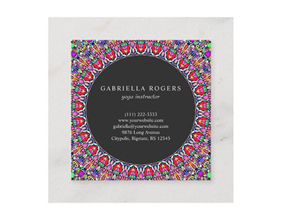 Life Garden Mandala Business Card