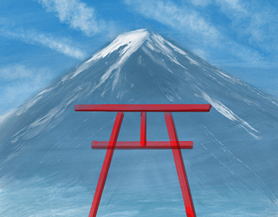 Mount Fuji Drawing