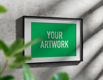 FREE mockup: picture frame - 6 views
