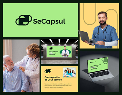 SeCapsul - Medical, Health care logo brand identity