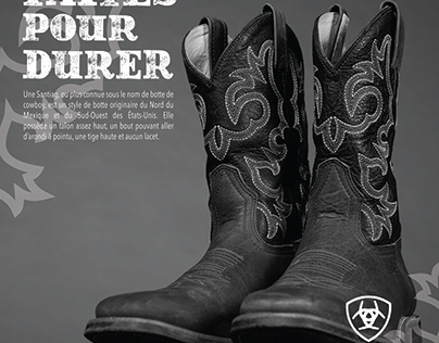 Faites Pour Durer - Ariat Cowboy Boots ad