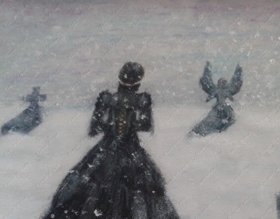 "The woman in the snow"