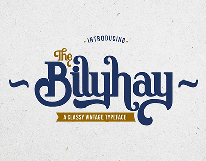 The Billyhay | Classy Vintage Typeface
