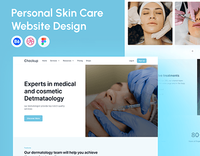 Personal Skin Care Website Design
