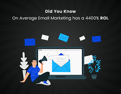 On Average Email Marketing has a 4400% ROI.