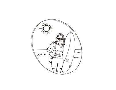 Logo for surf club