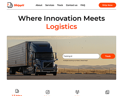 Landing Page : Shipping Logistic Service Provider