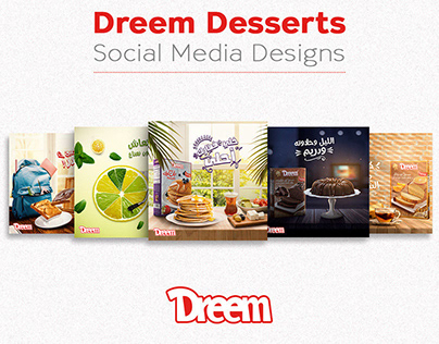 Dreem Desserts Social media Designs