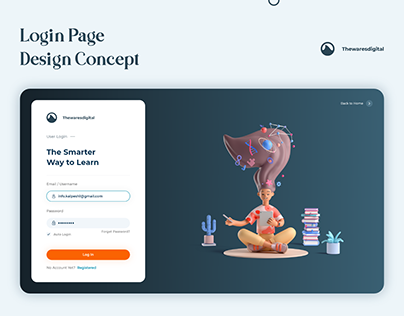 Login Page Design Concept