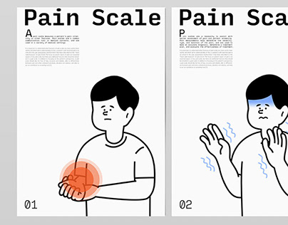 Pain Scale 海報視覺｜illustration
