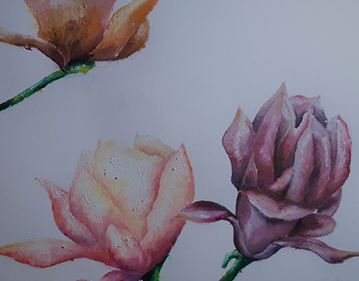 Oil on Canvas - Flowers 2019