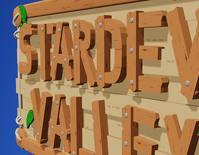 Stardew Valley Title 3D fanart