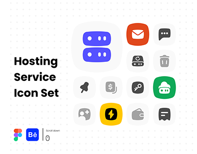 Hosting Service Icon Set