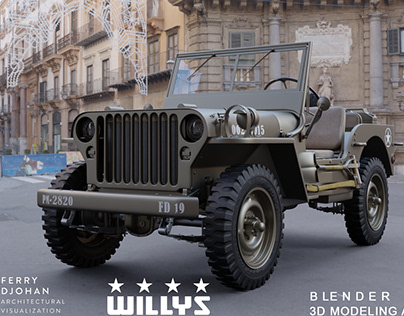 3d Modeling of Jeep Willy's 1942
