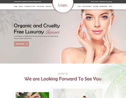Skin Care Products Website