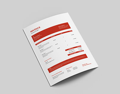 Modern Invoice design template