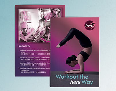 Fitness center flyer / gym advertisement