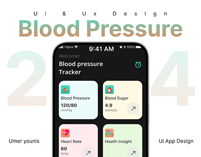 Blood pressure Ui app Design
