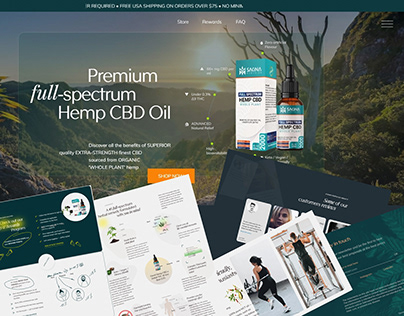 Online shop for Premium Hemp CBD oil