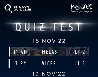 WAVES Quizfest'22 Schedule