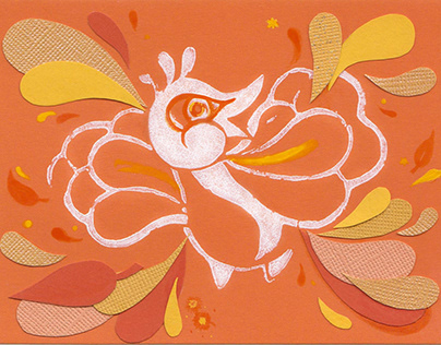 Fall Feathers Greeting Card
