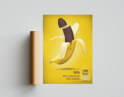 Pocky Chocolate Banana Ad