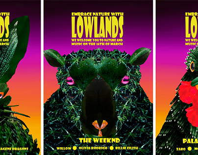 Lowlands posters subject natuur