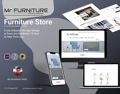 Mr-FURNITURE - E-Commerce Website 🛒 🛍 (UI Design)