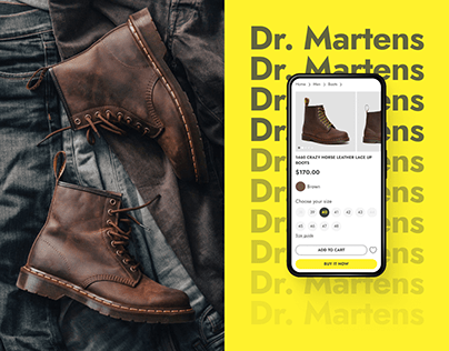 Dr. Martens | E-commerce | Website redesign