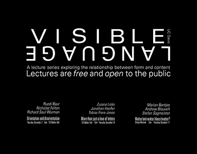 Visible Language Lecture Series