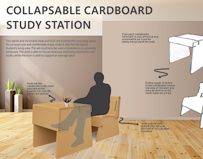 DTI Cardboard Study Station
