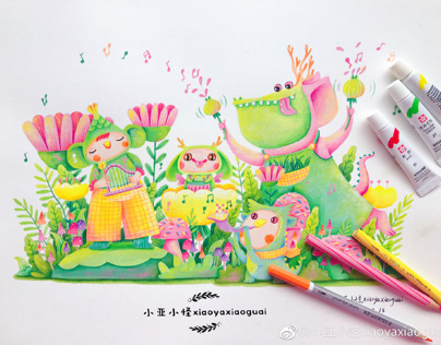 Illustration for New Year and new spring