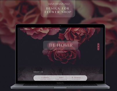 Flower shop landing page design