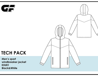Windbreaker jacket tech pack