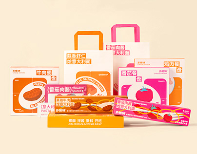 「多酪铺」Spaghetti packaging design series意面包装设计