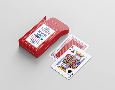 Free playing cards mockup