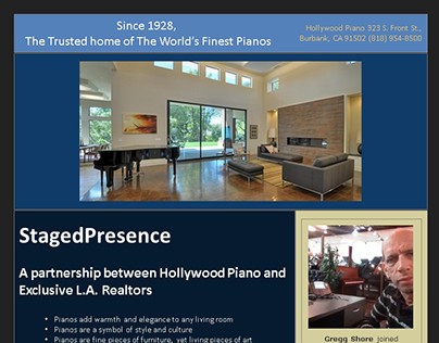 Sales/Promotional Brochures - Hollywood Piano...