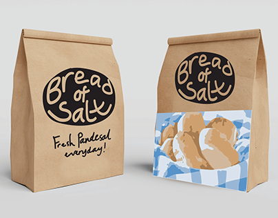 Brown Paper Packaging Design: Bread of Salt
