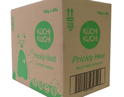 Kuchi Kuchi Prickly Heat Bedtime Powder 100g CORRUGATED