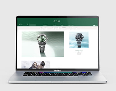 E-Commerce Watch Website Design