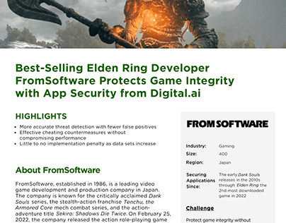 DevOps App Security case study: FromSoftware