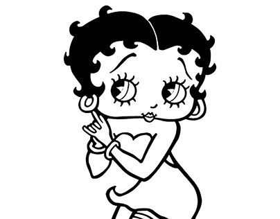 Betty Boop Coloring Pages for Kids