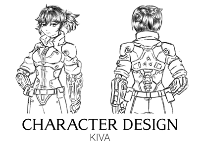 Character Design Sketch: Kiva