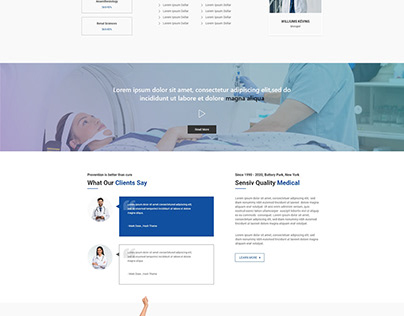 UX/UI Website Design for Health Care