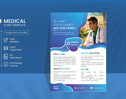 Healthcare Flyer design, Medical flyer