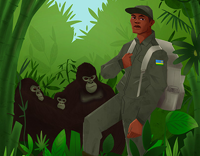 Mountain Gorillas Park Ranger