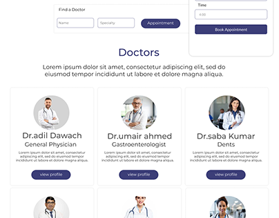 Jinah hospital website doctors section
