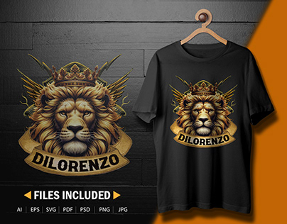 Lion custom t shirt design