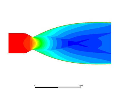 Cold Flow Transient Analysis of Nozzle
